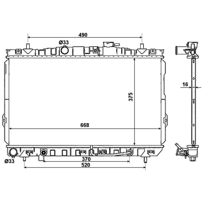 NRF Radiator 53356