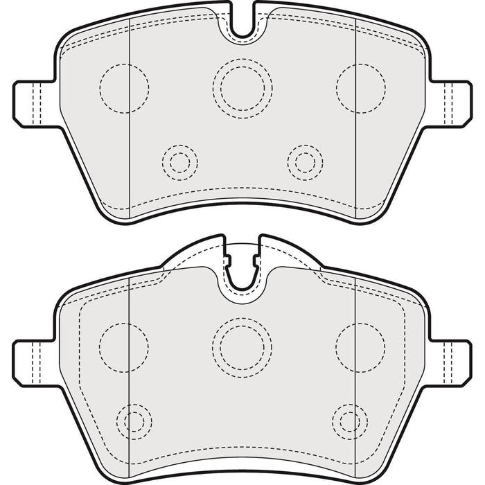 Genuine APEC Front Brake Discs & Pads Set Vented for Mini Mini Countryman