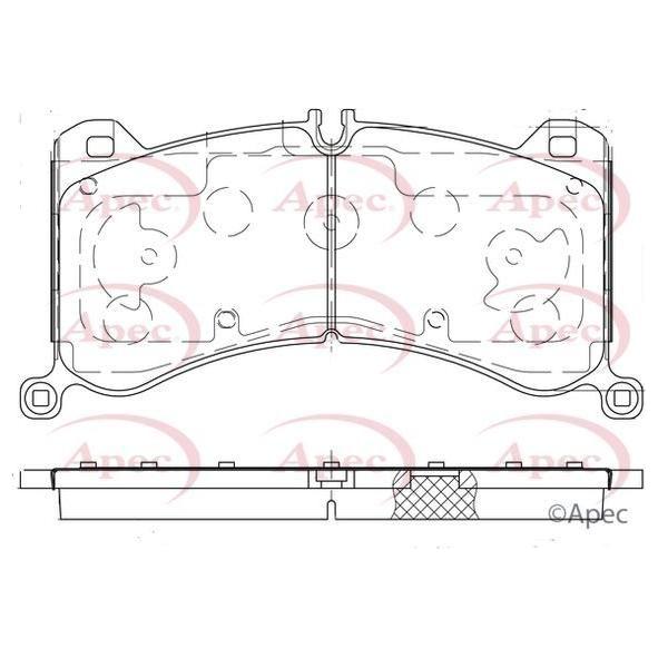 APEC Brake Pads (Front) (R90) PAD2429 fits Audi Q8 E-Tron Q8 E-Tron