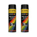 2 x Motip Semi Gloss Black Satin Spray Paint Metal Wood Glass Plastic 500ml UKB4C  - Dynamic Drive