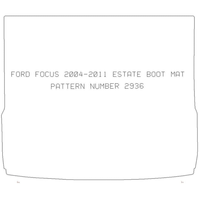 Ford Focus Estate 05-11 Fully Tailored Black Car Boot Mat Carpet UKB4C  - Dynamic Drive