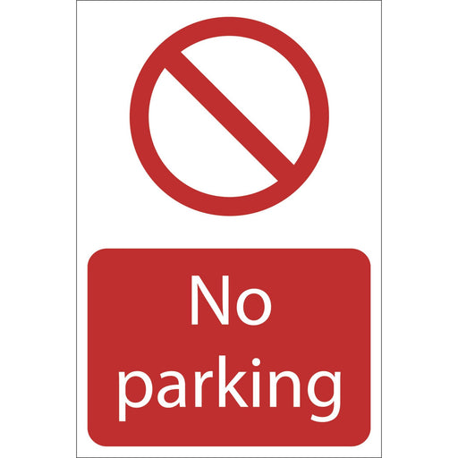 Draper No Parking' Prohibition Sign, 400 x 600mm 72935 Draper  - Dynamic Drive