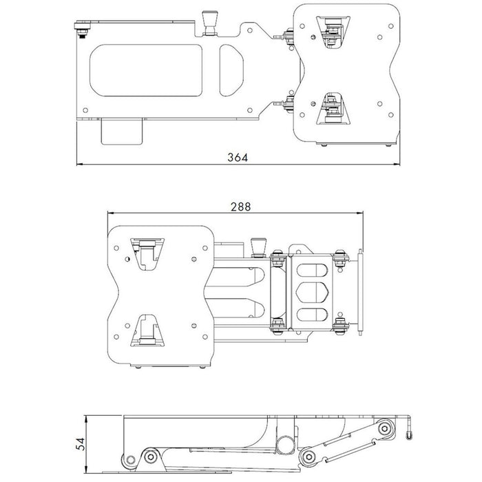 LCD TV Bracket for Caravans and Motorhomes Nova  - Dynamic Drive