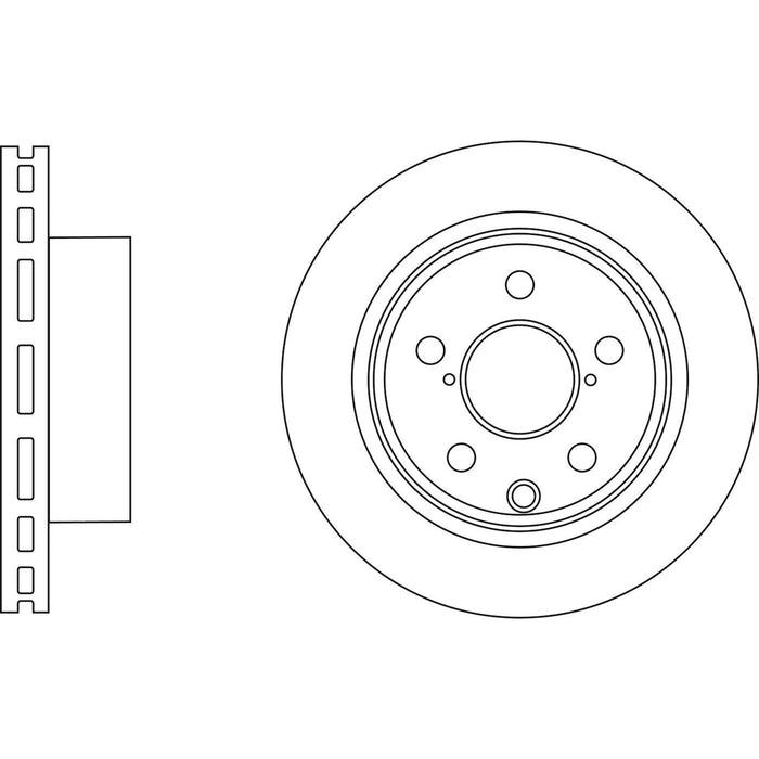 Genuine APEC Rear Brake Discs & Pads Set Vented for Subaru Forester