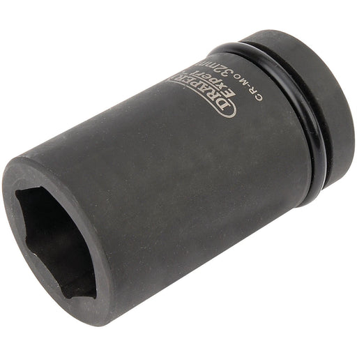 Draper Expert HI-TORQ 6 Point Deep Impact Socket, 1" Sq. Dr., 32mm Draper  - Dynamic Drive