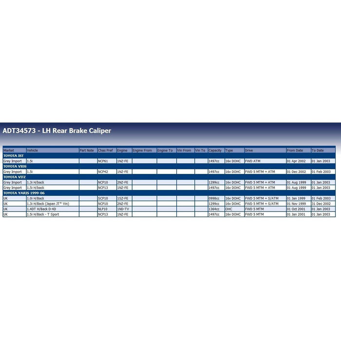 Blue Print ADT34573 Brake Caliper