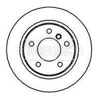 Genuine Borg & Beck Brake Disc Pair fits BMW 323i328i [E36] 95 rear BBD5077 Borg & Beck  - Dynamic Drive