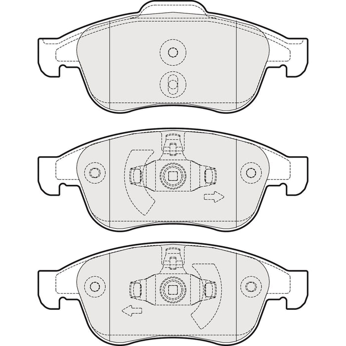 Apec Brake Pads Front Fits Dacia Duster Renault Captur Fluence Megane Scenic