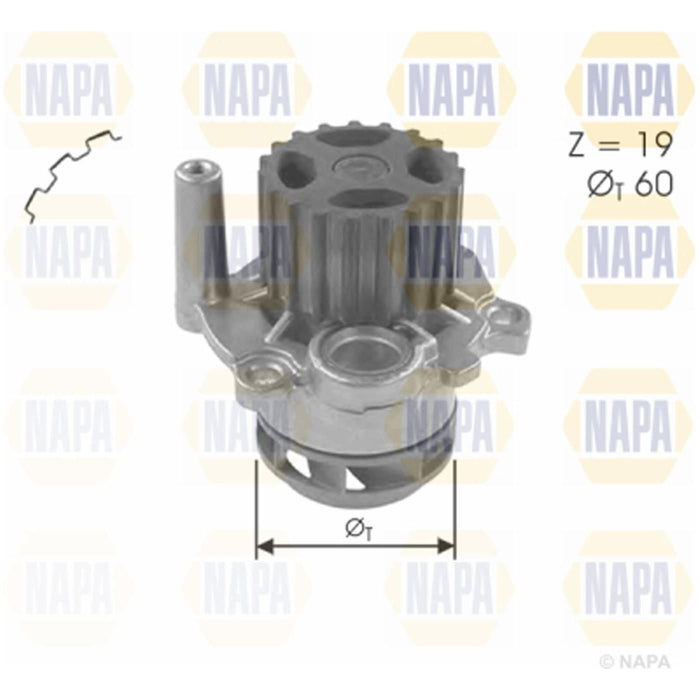 Genuine NAPA Water Pump for Seat Skoda VW Volkswagen 045121011C