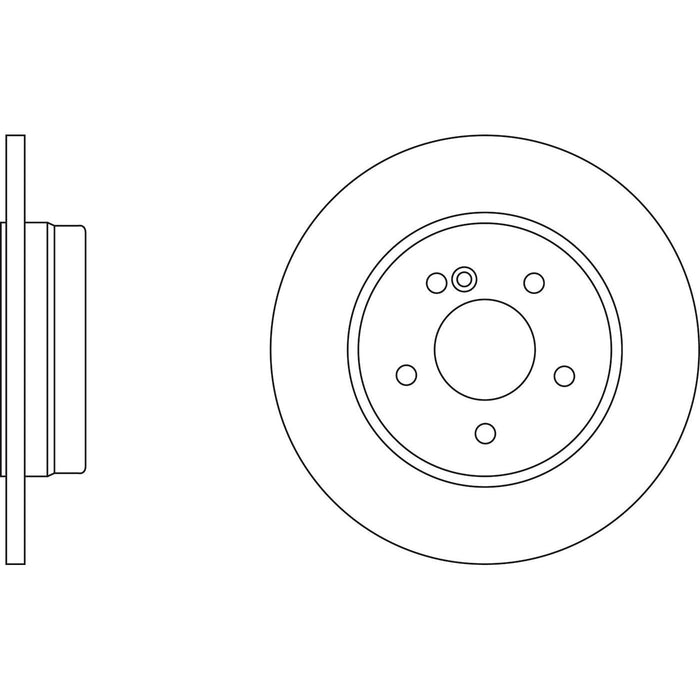 Genuine APEC Rear Brake Discs & Pads Set Solid for Mercedes-Benz E-Class