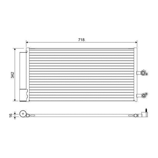 Valeo Air Conditioning Condenser 822644 Auto Part fits Volvo S60 S90 V60 V90 XC60 Valeo  - Dynamic Drive