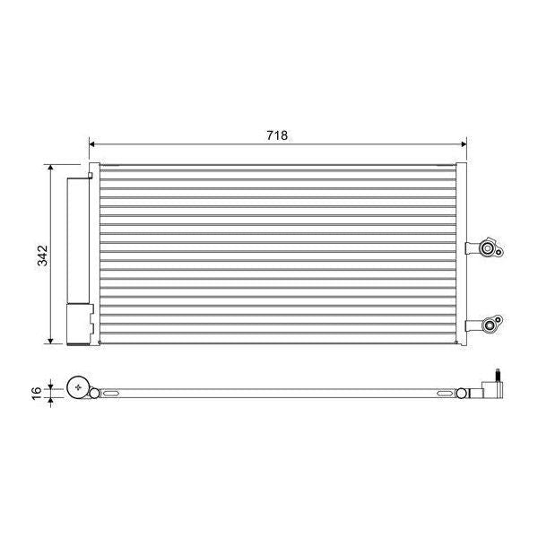 Valeo Air Conditioning Condenser 822644 Auto Part fits Volvo S60 S90 V60 V90 XC60 Valeo  - Dynamic Drive