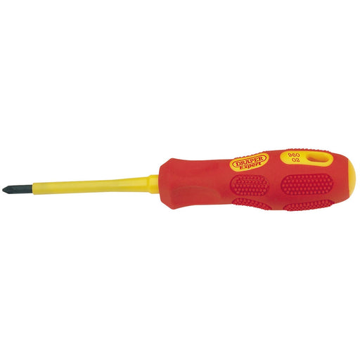 Draper VDE Approved Fully Insulated PZ TYPE Screwdriver, No.1 x 80mm (Sold Loose Draper  - Dynamic Drive