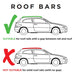 Locking Roof Rack Cross Bars fits Berlingo 1997-2007 3&4,5 door MK1 Summit  - Dynamic Drive