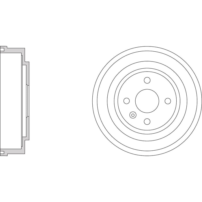 Apec Brake Drum Rear Fits Opel Astra Combo Vauxhall