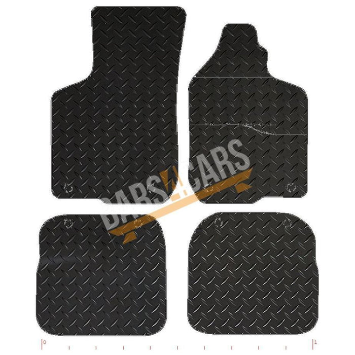 Blue TailoBlue Rubber Mats for Audi A3 + Clips 1997 1998 1999 2000 2001 2002 UKB4C  - Dynamic Drive