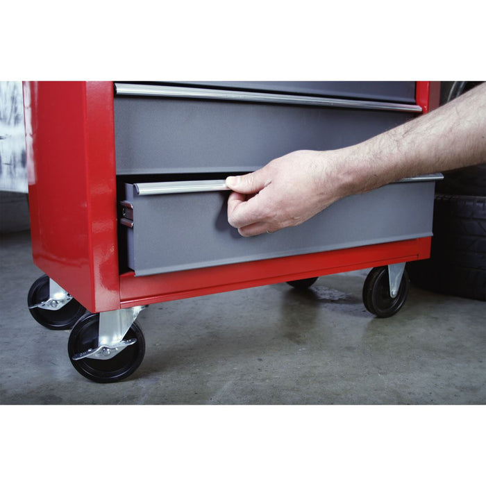 Sealey Rollcab 5 Drawer with Ball-Bearing Slides Red/Grey AP22505BB Sealey  - Dynamic Drive