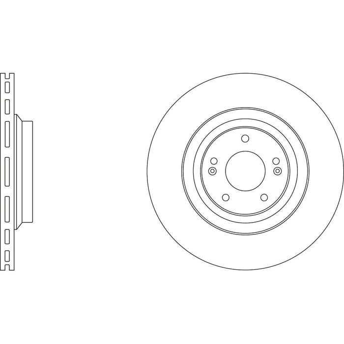 Apec Brake Disc Front Fits Hyundai I30