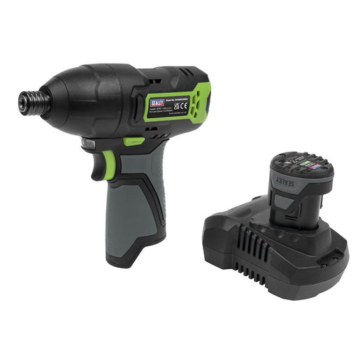 Sealey Cordless Impact Driver 1/4"Hex Drive 10.8V 2Ah SV10.8 Series CP108VCID Sealey  - Dynamic Drive