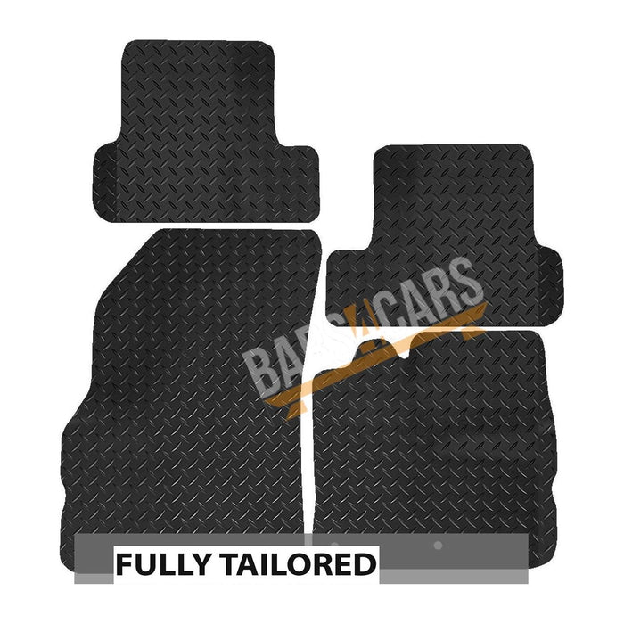 Tailored Rubber Car Mats for Renault Megane 08 ON (Not Coupe) Set of 4 2 Clips UKB4C  - Dynamic Drive