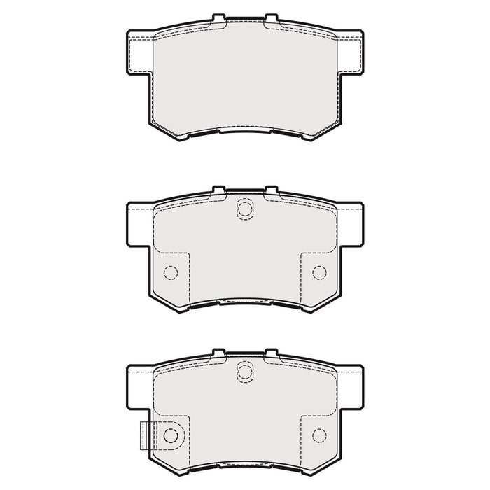 Apec Brake Pads Rear Fits Fiat Sedici Apec  - Dynamic Drive