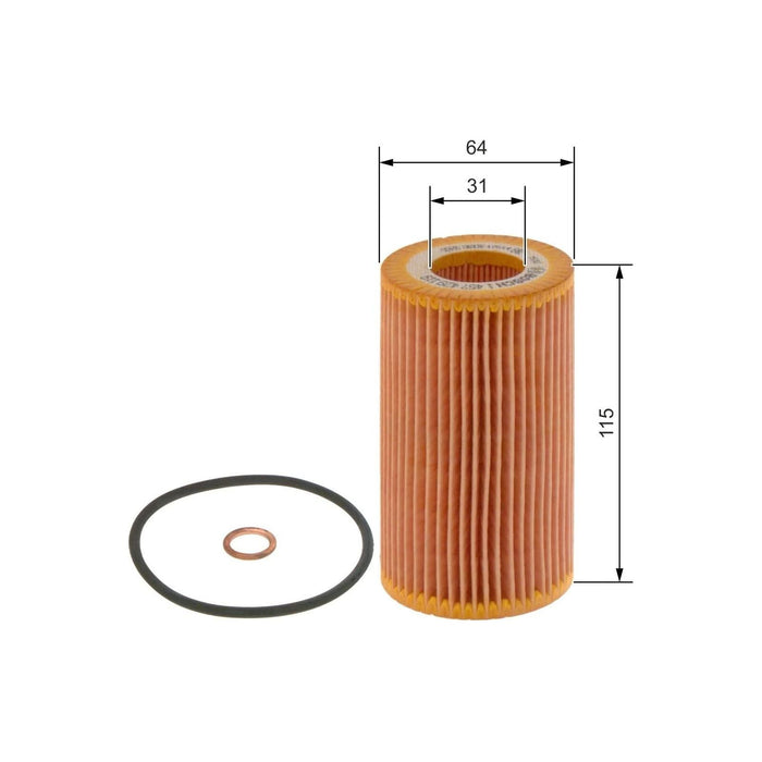 Bosch Car Oil Filter P9119 fits Land Rover Freelander TD4 - 2.0 - 00-06 14574291