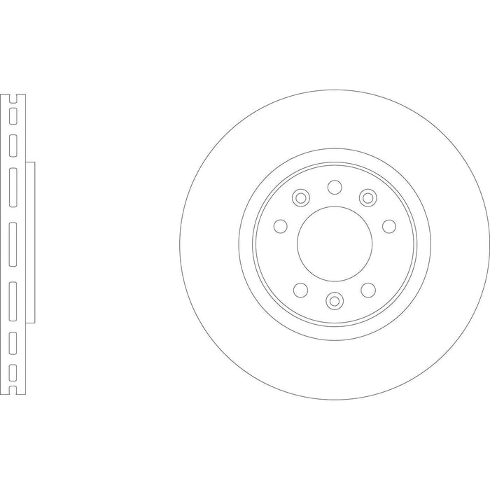 APEC Rear Brake Disc & Pads Set Vented for Citroen Spacetourer Bus (V_)