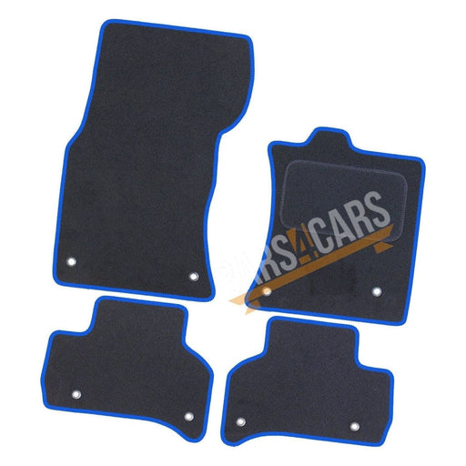 Tailored Blue Trim Carpet Mats for Jaguar Xe 15-18 + Clips 2015 2016 2017 2018 UKB4C  - Dynamic Drive