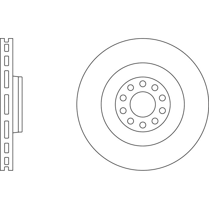 Apec Brake Disc Front & Rear Fits Audi A8 VW Phaeton