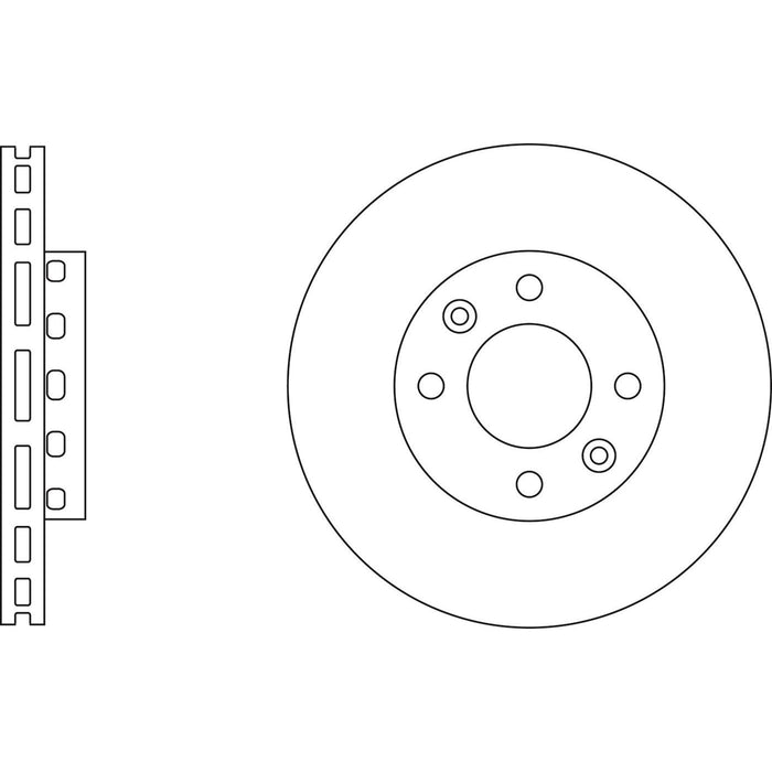 Genuine APEC Front Brake Discs & Pads Set Vented for Kia Carens