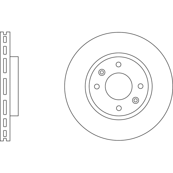 Apec Brake Disc Front Fits Hyundai Elantra Sonata Kia Magentis