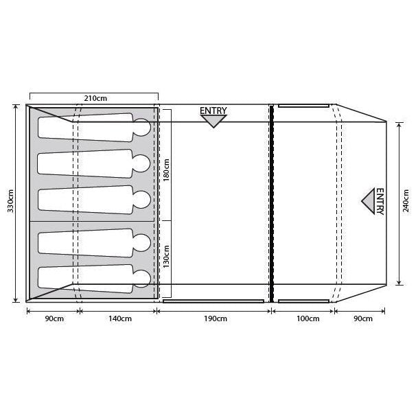 Outdoor Revolution Camp Star 500XL Air Tent Bundle Deal