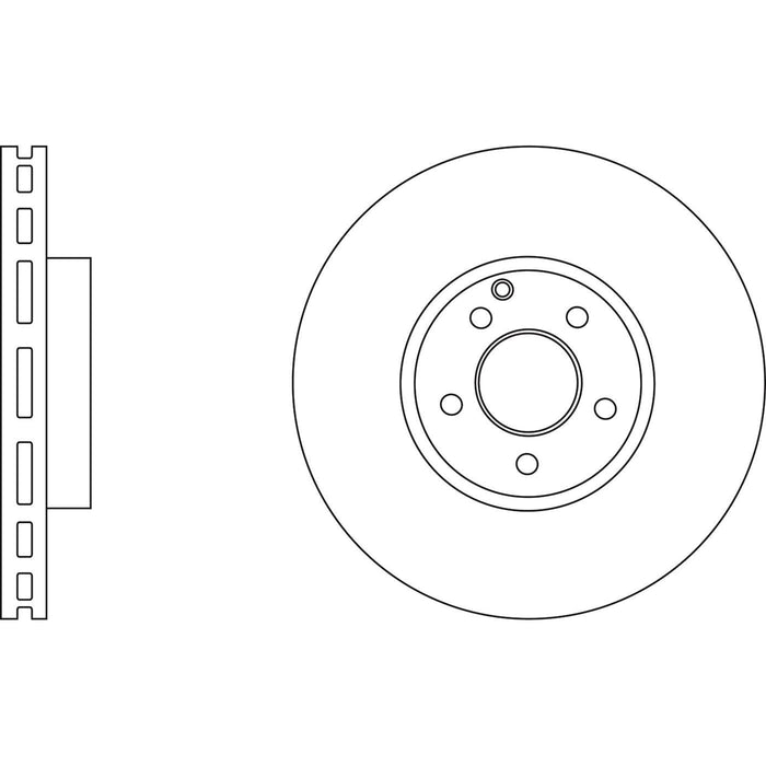 Genuine APEC Front Brake Discs & Pads Set Vented for Mercedes-Benz SLK