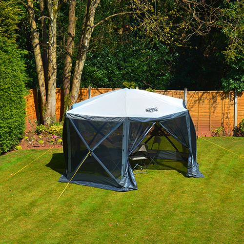 Event Shelter Gazebo 3.6m x 3.6m Outdoor Camping Motorhome Caravan Maypole  - Dynamic Drive