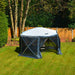 Event Shelter Gazebo 3.6m x 3.6m Outdoor Camping Motorhome Caravan Maypole  - Dynamic Drive