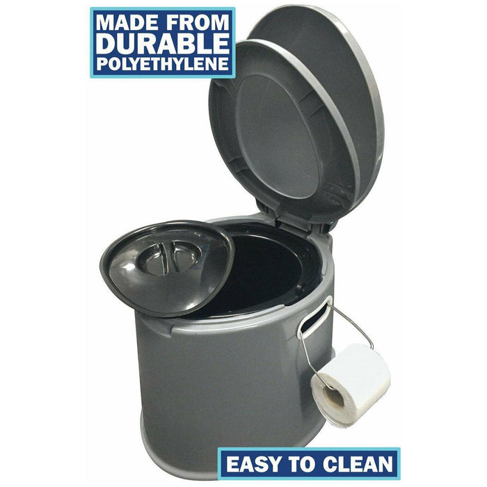 Leisurewize Camping Toilet Lightweight and Portable with Festivals Outdoor Caravan - 5L Leisurewize  - Dynamic Drive