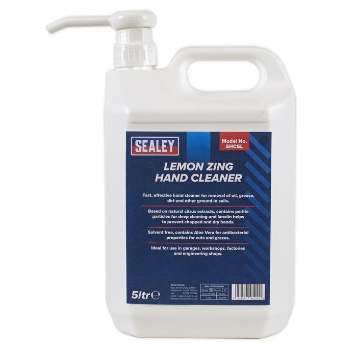 Sealey Hand Cleaner 5L Lemon Zing SHC5L Sealey  - Dynamic Drive