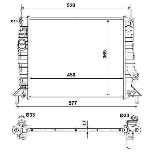 NRF Radiator 53028