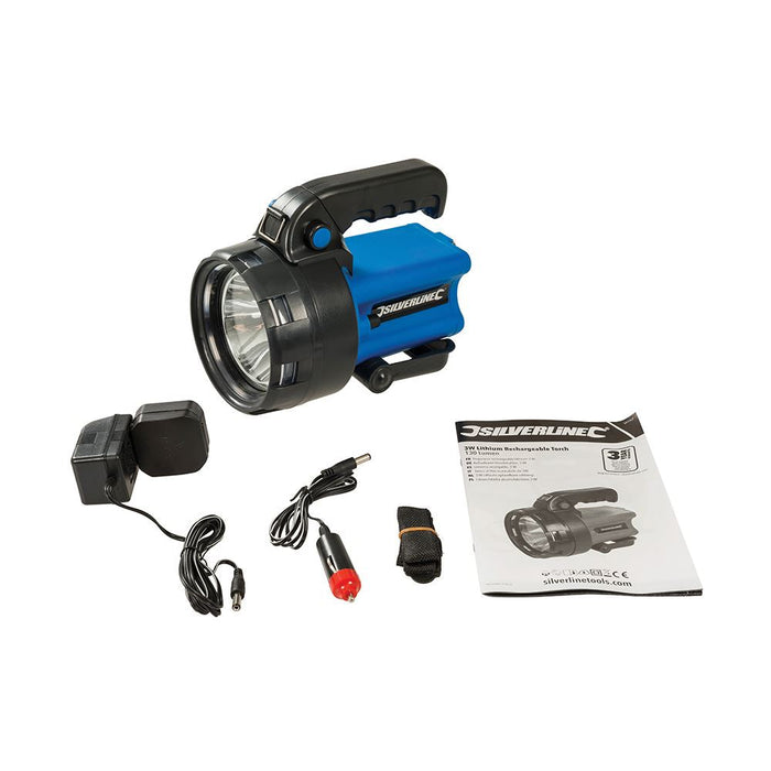 Silverline 3W Lithium Rechargeable Torch 150 Lumen