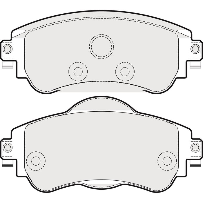 Apec Brake Pads Front Fits Citroen C4