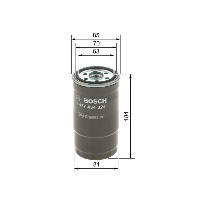 Genuine Bosch Car Fuel Filter N4324 fits BMW 5 530d - 3.0 - 00-03 1457434324