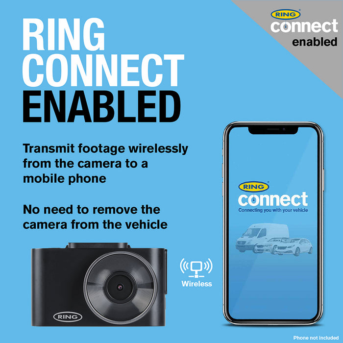 Ring Car Dash Camera Front & Rear HD Wi-Fi & App Enabled GPS & Motion Sensor