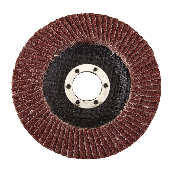 Silverline Aluminium Oxide Flap Disc 115mm 40 Grit