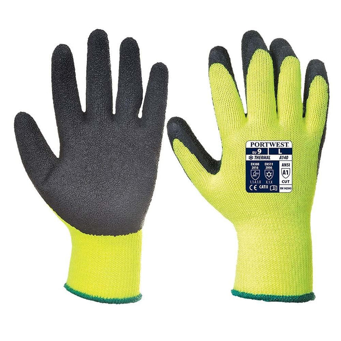 Portwest Thermal Grip Glove - Black - Small