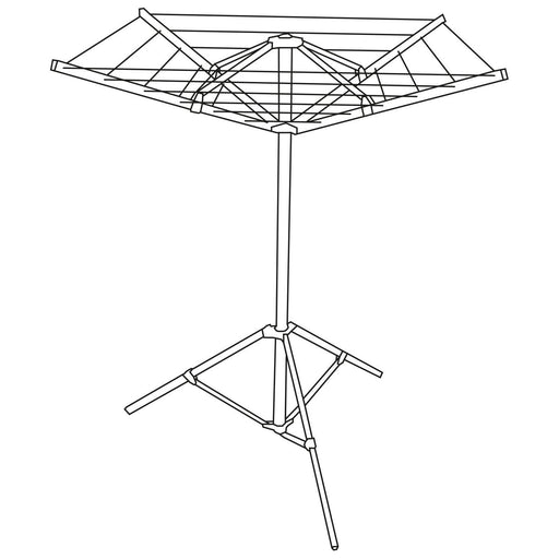 4 Arm Rotary Airer  Stand 4505 Quest  - Dynamic Drive