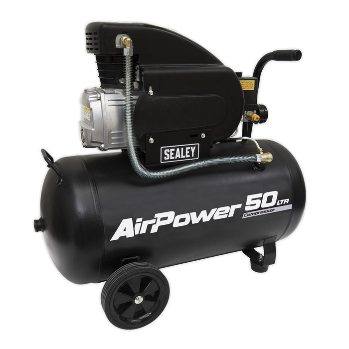 Sealey Air Compressor 50L Direct Drive 2hp SAC5020A Sealey  - Dynamic Drive