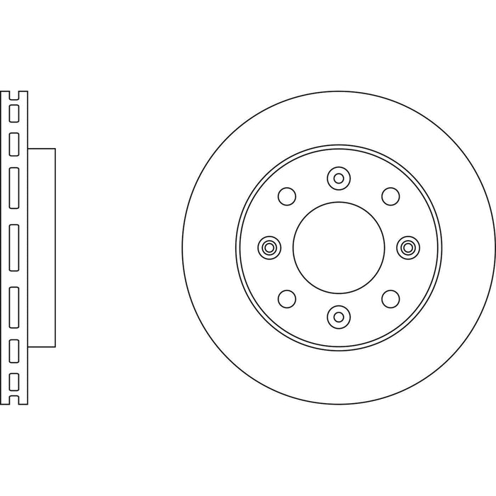 Apec Brake Disc Front Fits Rover Cityrover