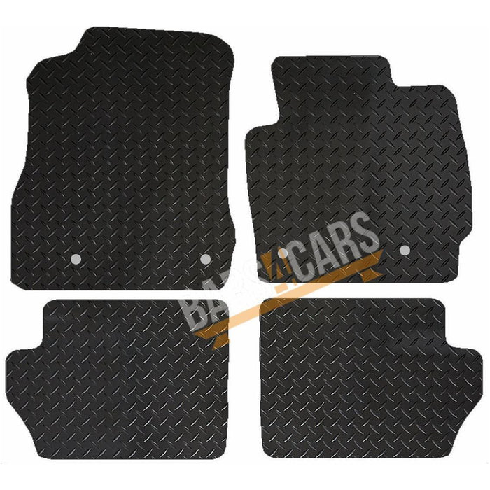 White Tailored Mats fits Mazda 2 ON  2007 2008 2009 2010 2011 2012 2013 2014 201 UKB4C  - Dynamic Drive