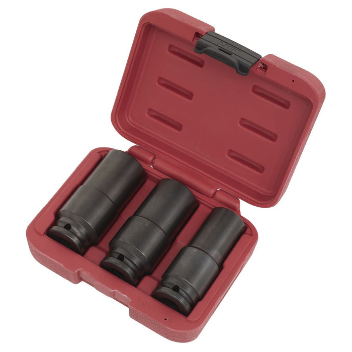 Sealey Weighted Impact Socket Set 1/2"Sq Drive 3pc SX319 Sealey  - Dynamic Drive