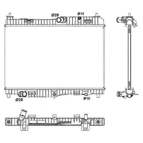 NRF Radiator 53043